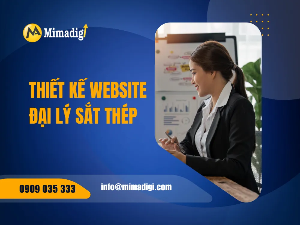 Thiết kế website đại lý sắt thép taị mima