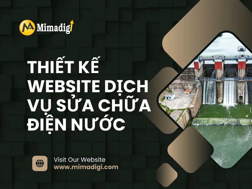 Thiết kế website dịch vụ sửa chữa điện nước tại mima
