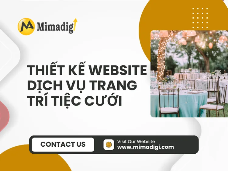 Thiết kế website dịch vụ trang trí tiệc cưới tại mima