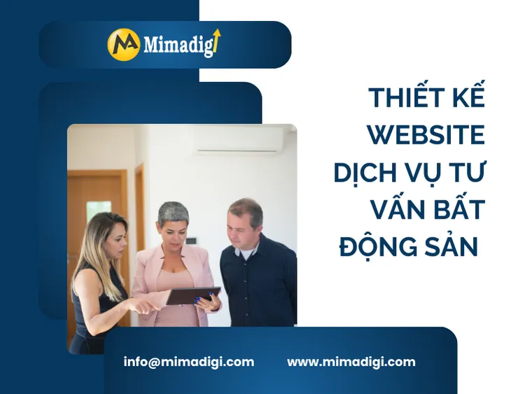 Thiết kế website dịch vụ tư vấn bất động sản tại mima