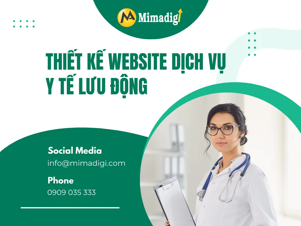 Thiết kế website dịch vụ y tế lưu động tại mima
