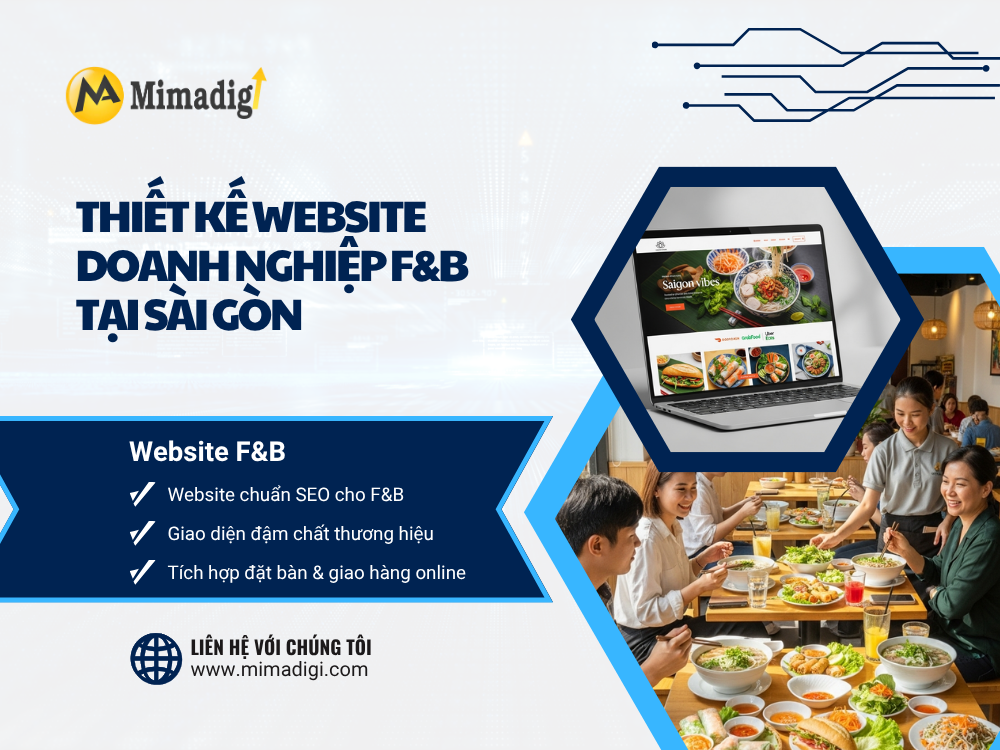 Website Design for F&B Enterprises in Ho Chi Minh City – A Breakthrough in the Digital Culinary Market at mimadigi