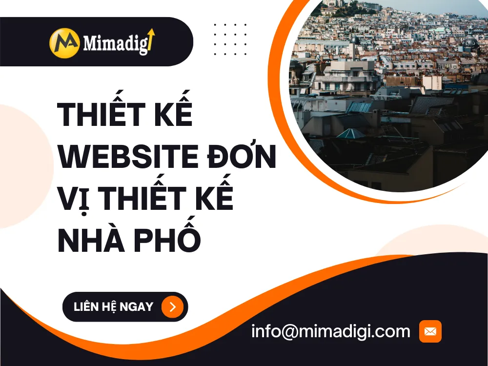 Thiết kế website đơn vị thiết kế nhà phố tại mima