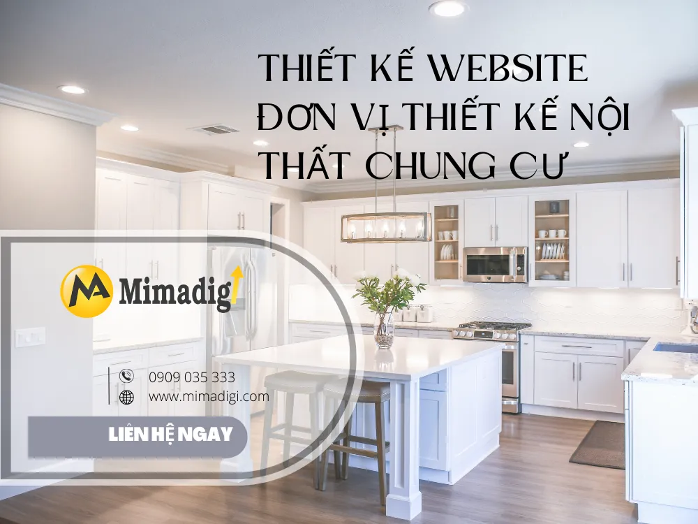 Thiết kế website đơn vị thiết kế nội thất chung cư tại mima