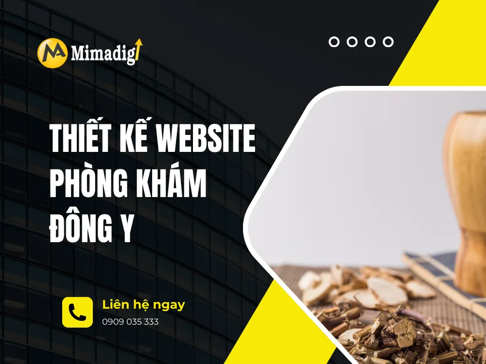 Thiết kế website phòng khám đông y tại mima