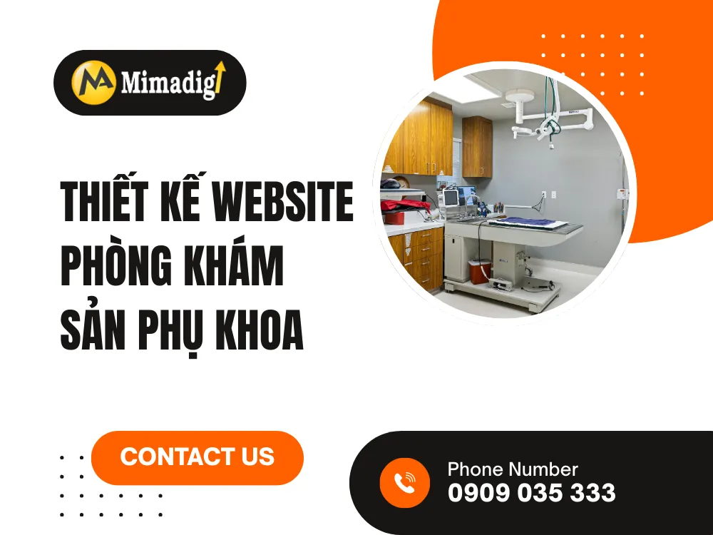 Thiết kế website phòng khám sản phụ khoa tại mima