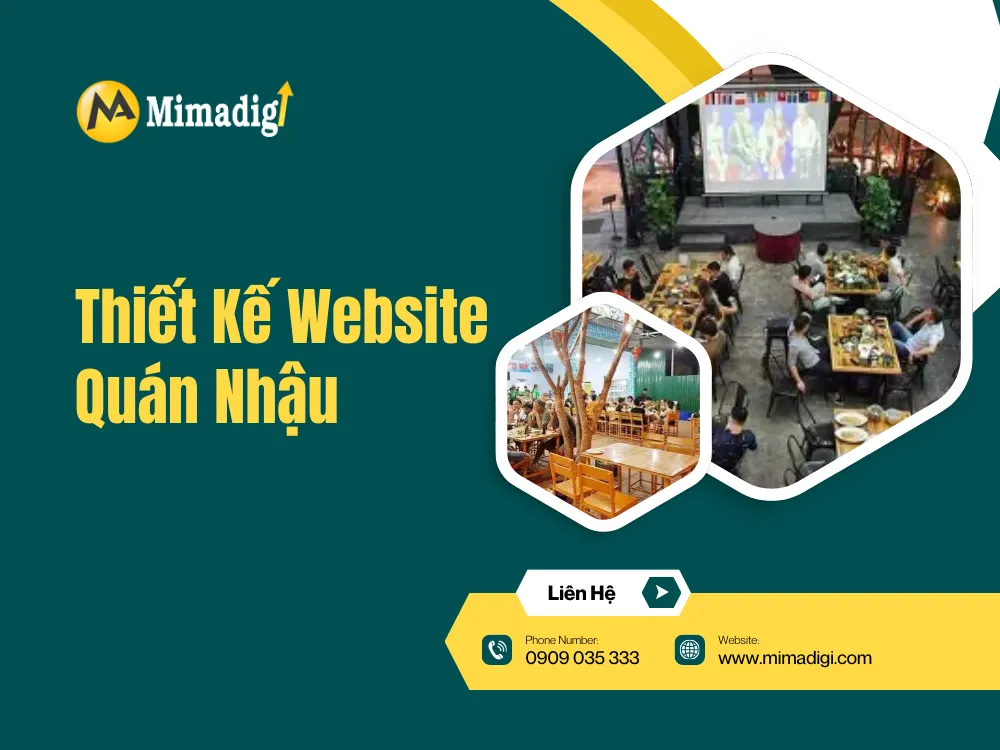 Thiết Kế Website Quán Nhậu tại mima