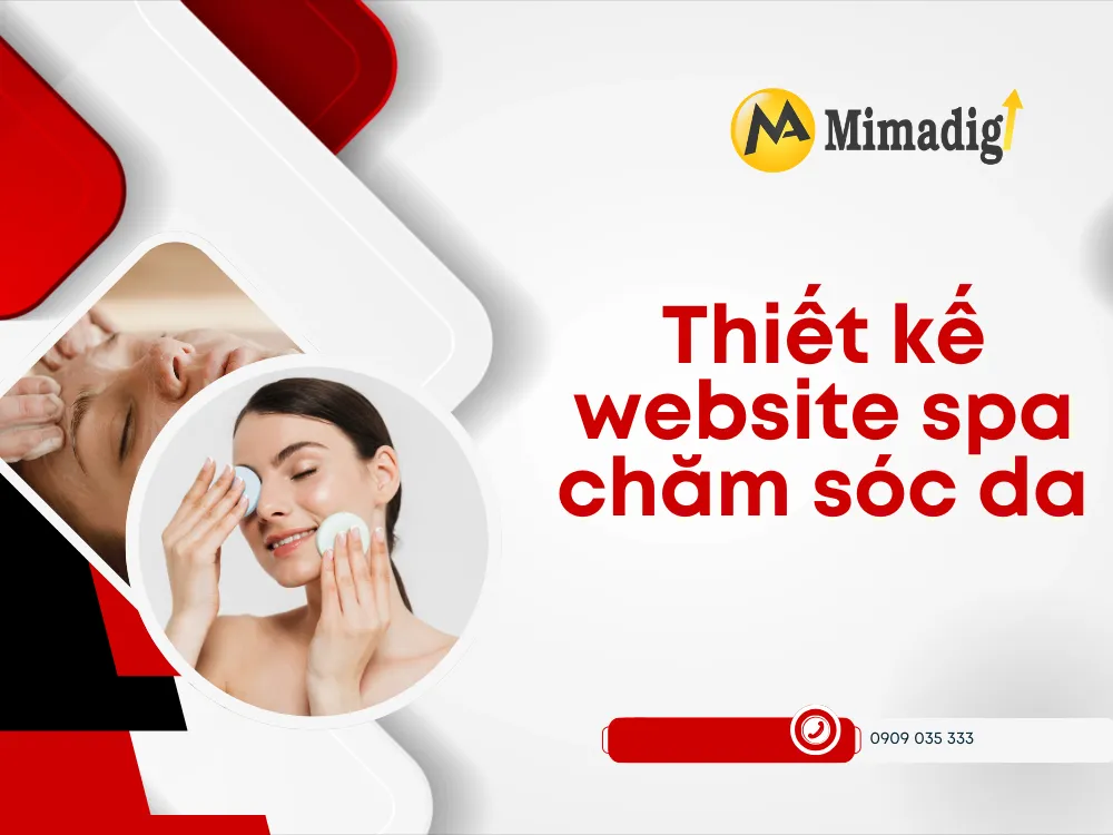 Thiết kế website spa chăm sóc da tại mima
