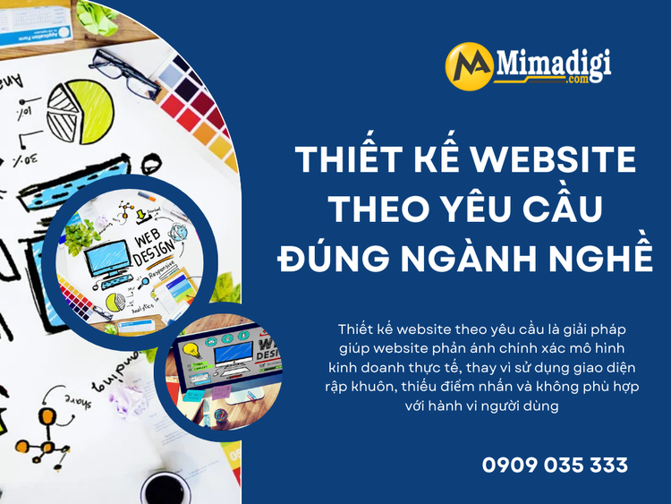 Custom website design tailored to industry and business model