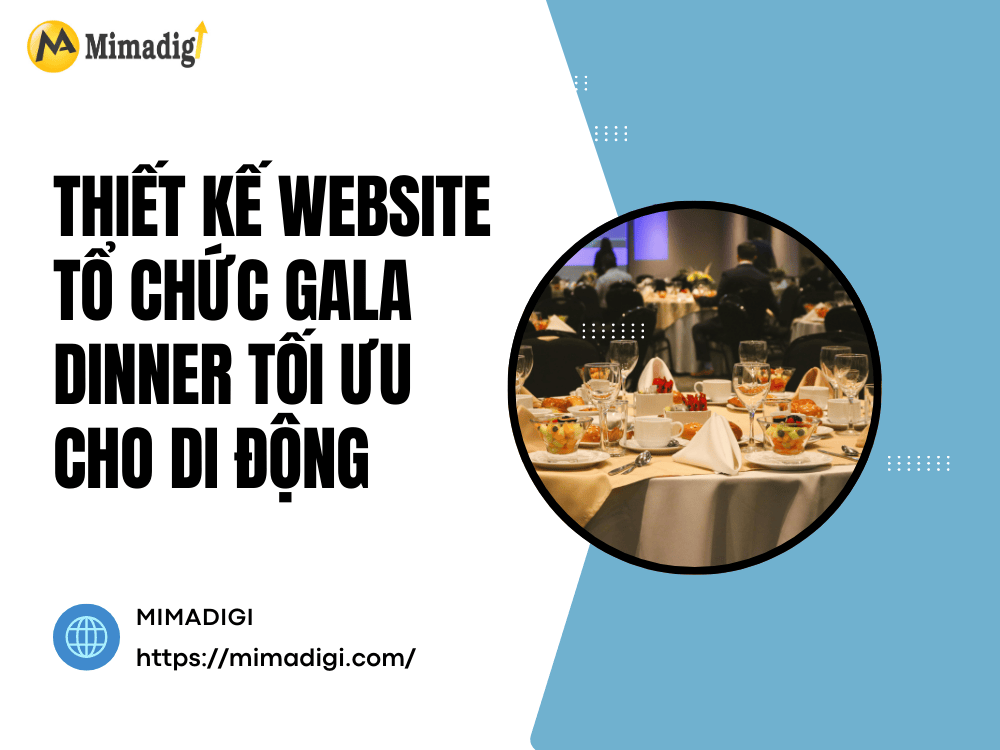 Mobile Optimized Gala Dinner Organization Website Design at MIMA