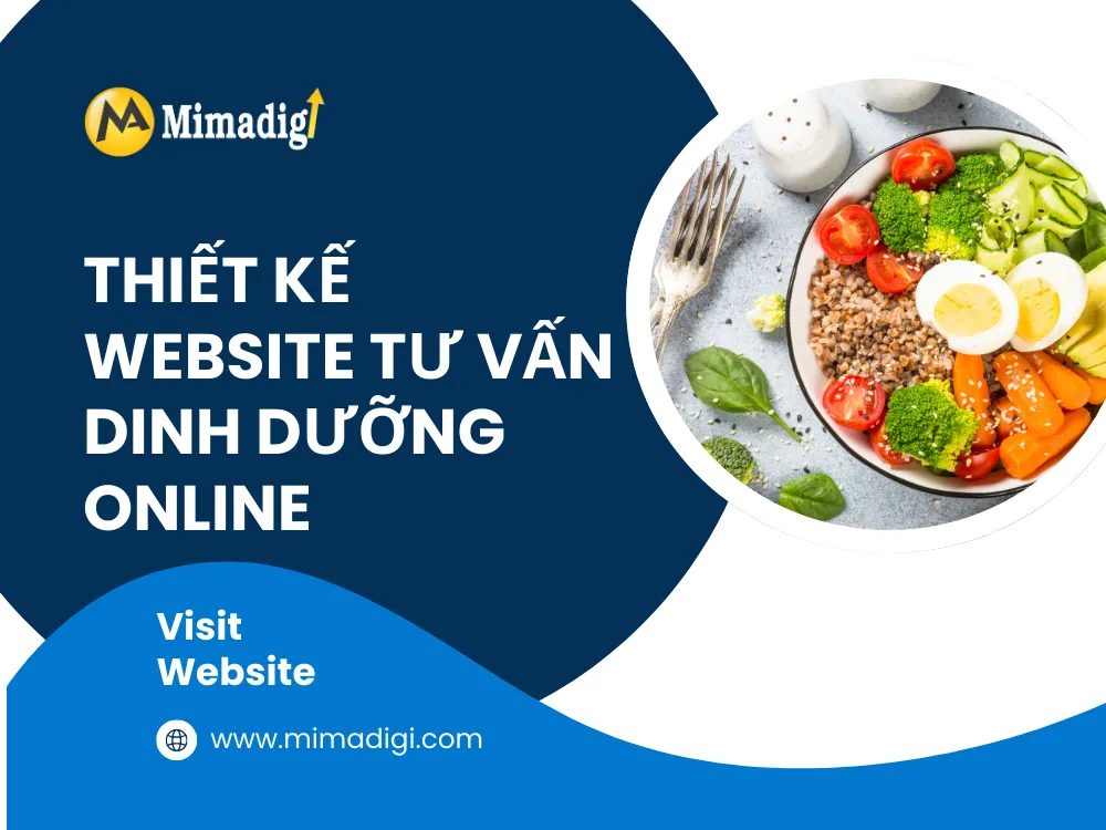 Thiết kế website tư vấn dinh dưỡng online tại mima