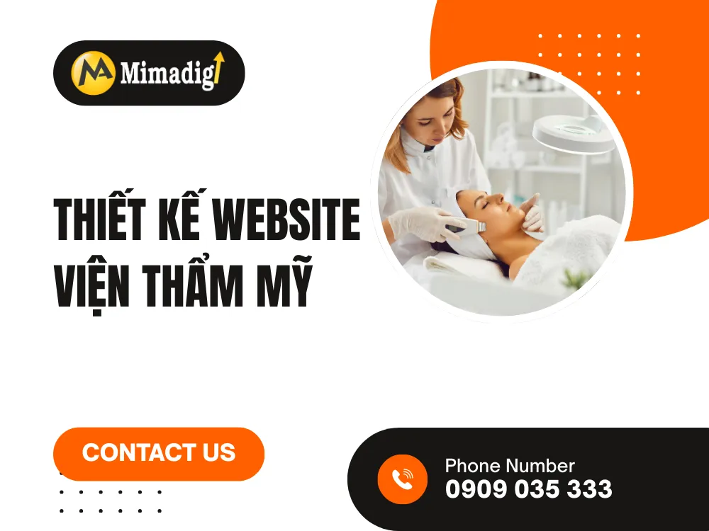 Thiết kế website viện thẩm mỹ tại mima