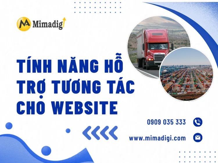 Interactive Support Features for Transportation and Logistics Company Websites at mima