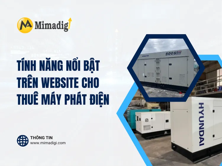 Outstanding Features on the Generator Rental Website at mima