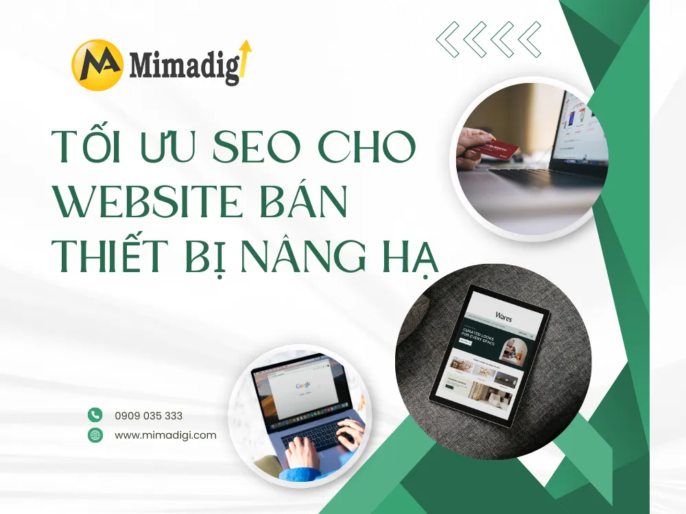 Tối ưu SEO cho website bán thiết bị nâng hạ tại mima