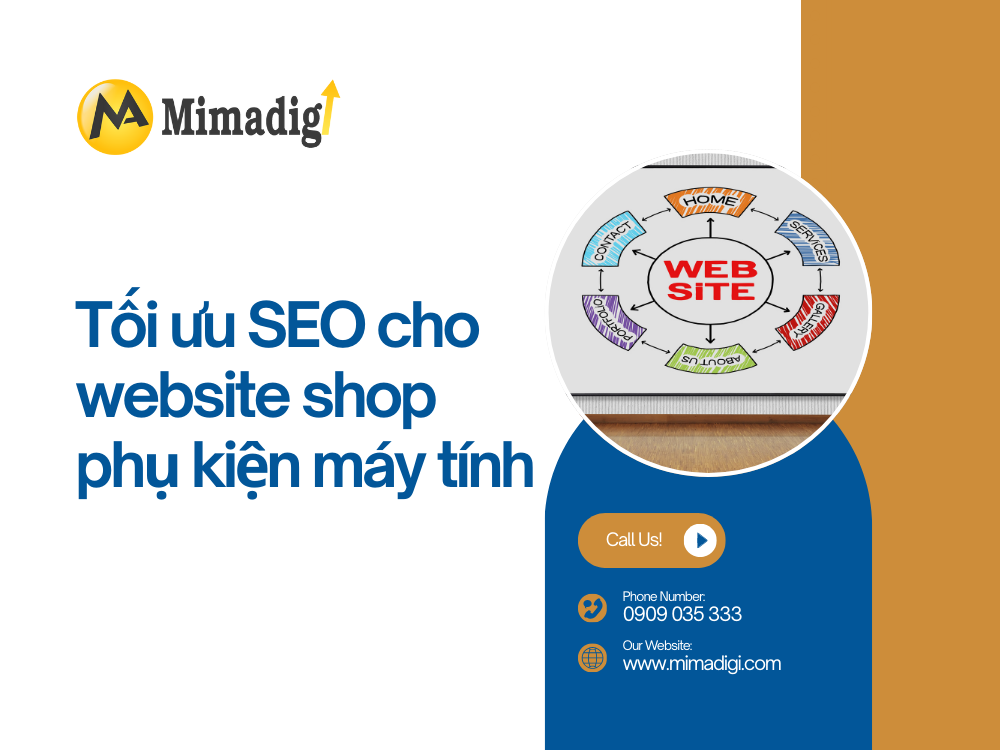 Tối ưu SEO cho website shop phụ kiện máy tính tại mima