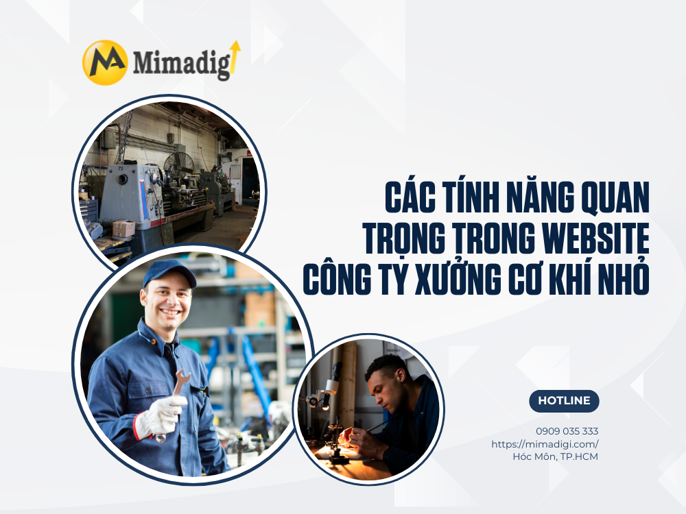 Website Design for Small Mechanical Workshops at mimadigi
