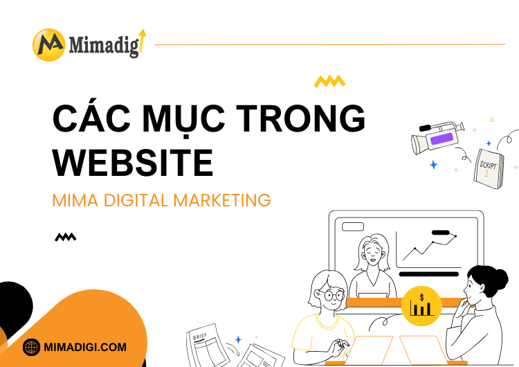 Các mục quan trọng cần có trong website công ty tại Mima