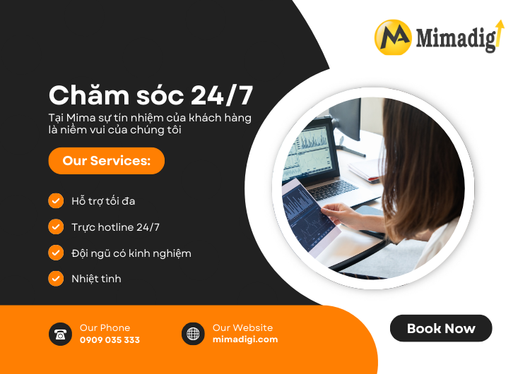 Chăm sóc khách hàng trực tuyến tại Mima