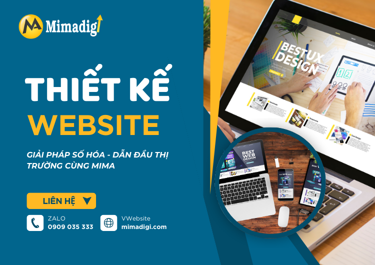 Dịch vụ thiết kế website tại Mima