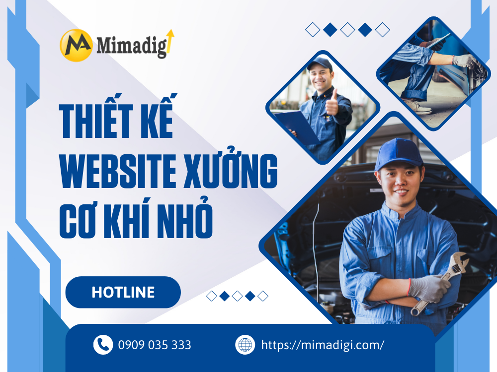 Website Design for Small Mechanical Workshops at mimadigi