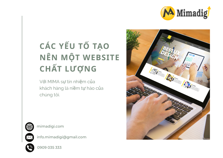 Factors that make a quality website at Mima