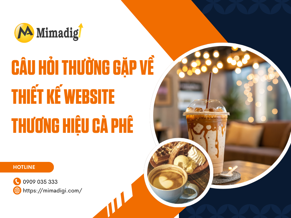 Coffee brand website design at mimadigi