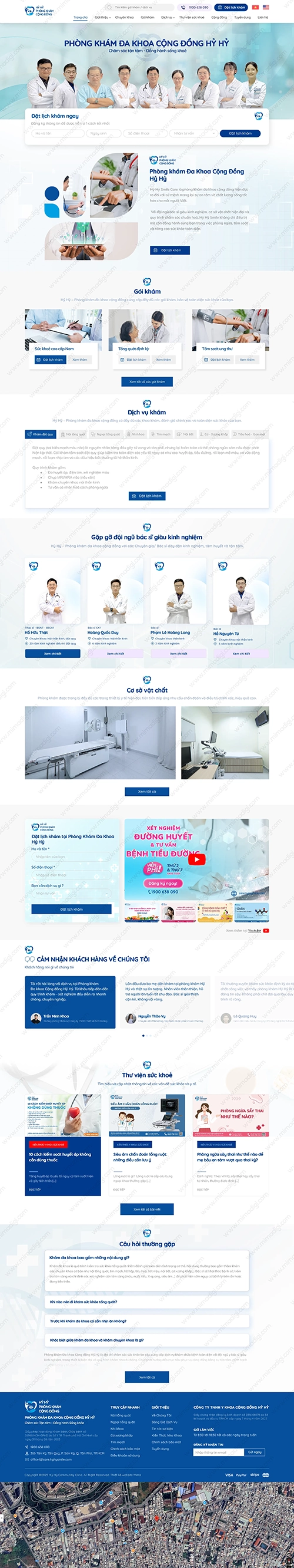 Phòng Khám Đa Khoa Hỷ Hỷ Hợp Tác MIMADIGI Triển Khai Website
