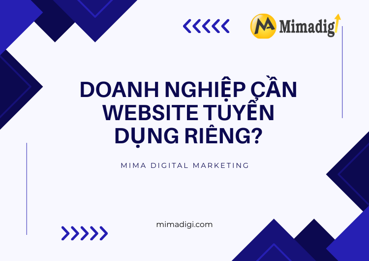 Thiết kế website công ty có tính năng tuyển dụng  tại Mima