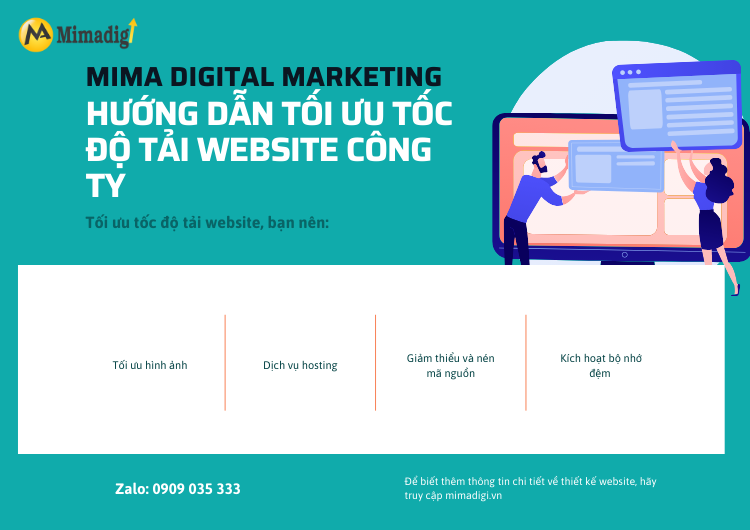 Hướng dẫn tối ưu tốc độ tải website công ty tại Mima