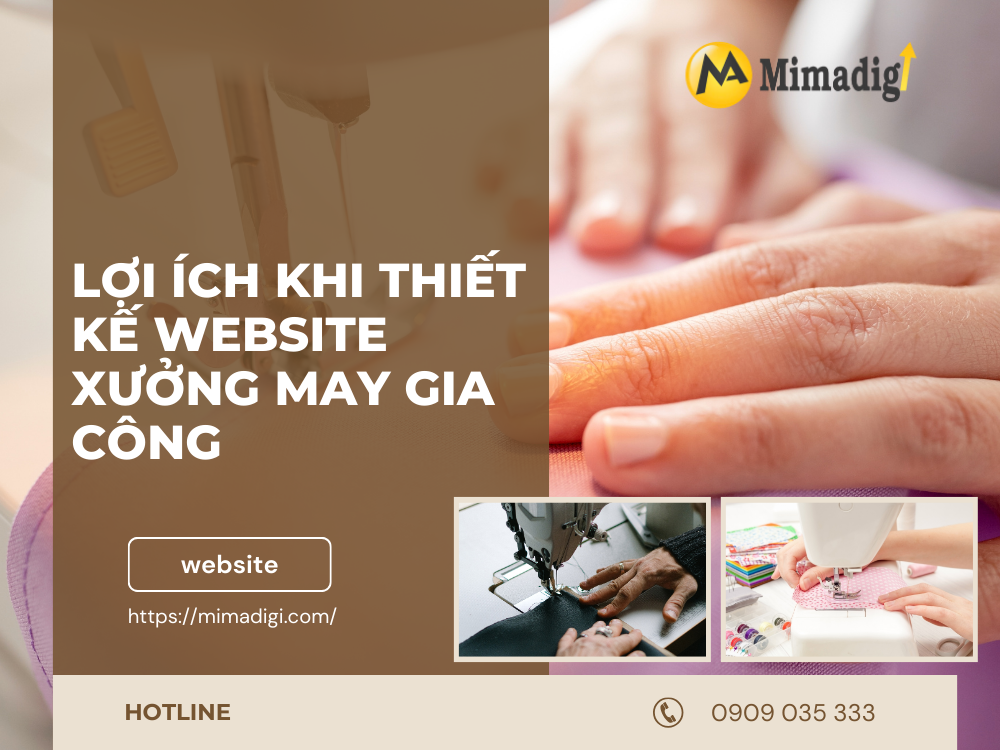 Thiết kế website xưởng may gia công tại mimadigi