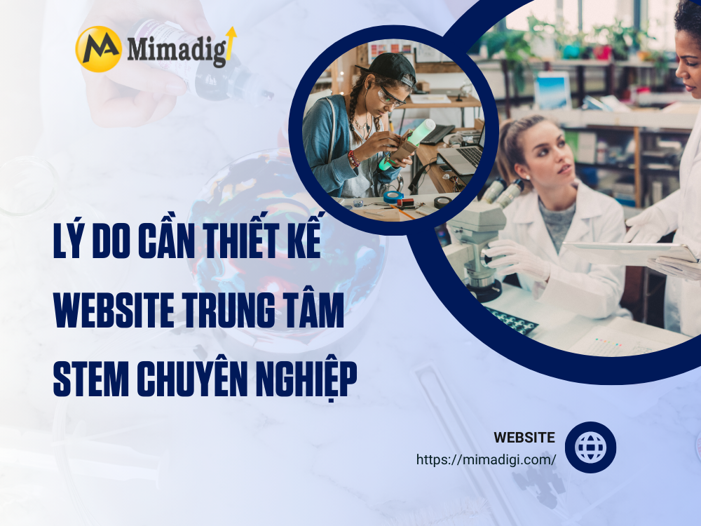 STEM Center Website Design at mimadigi
