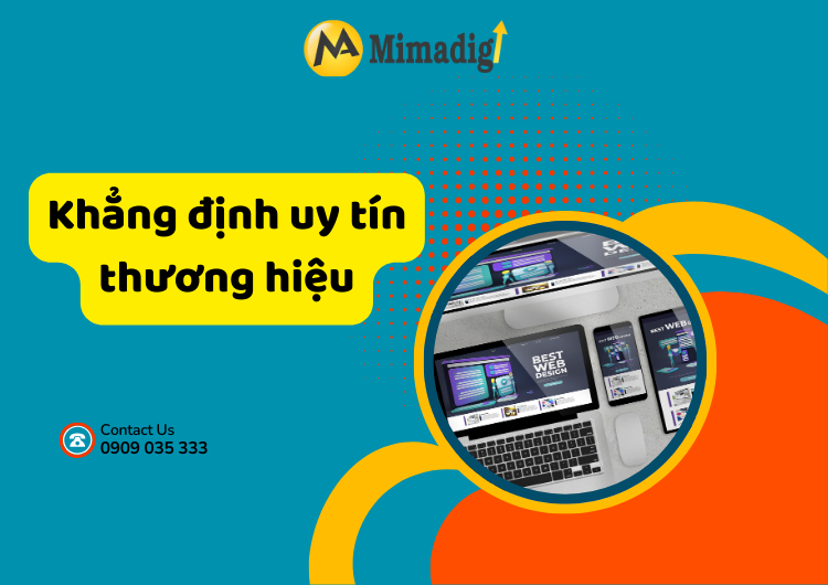 Đơn vị thiết kế website công ty uy tín tại Việt Nam tại Mima