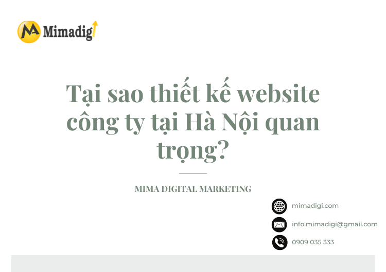 Why is company website design important in Hanoi? at Mima