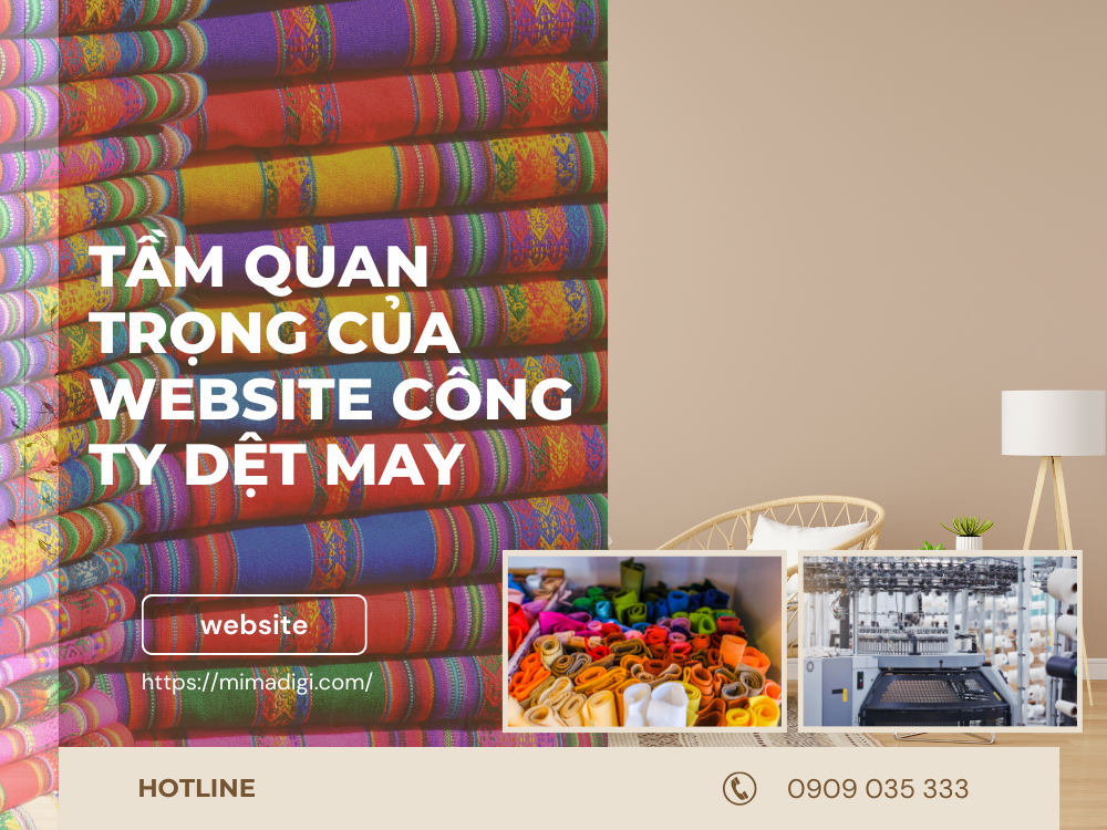 Textile Company Website Design at mimadigi