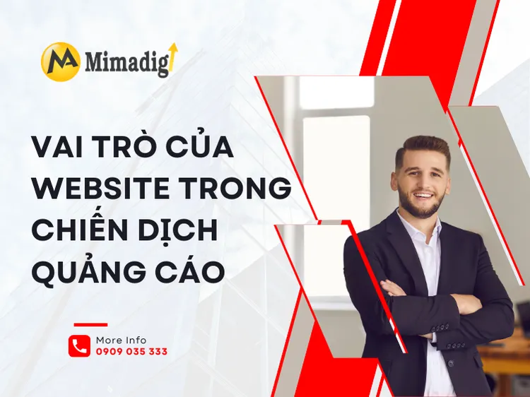 The role of the website in the advertising campaign at mima