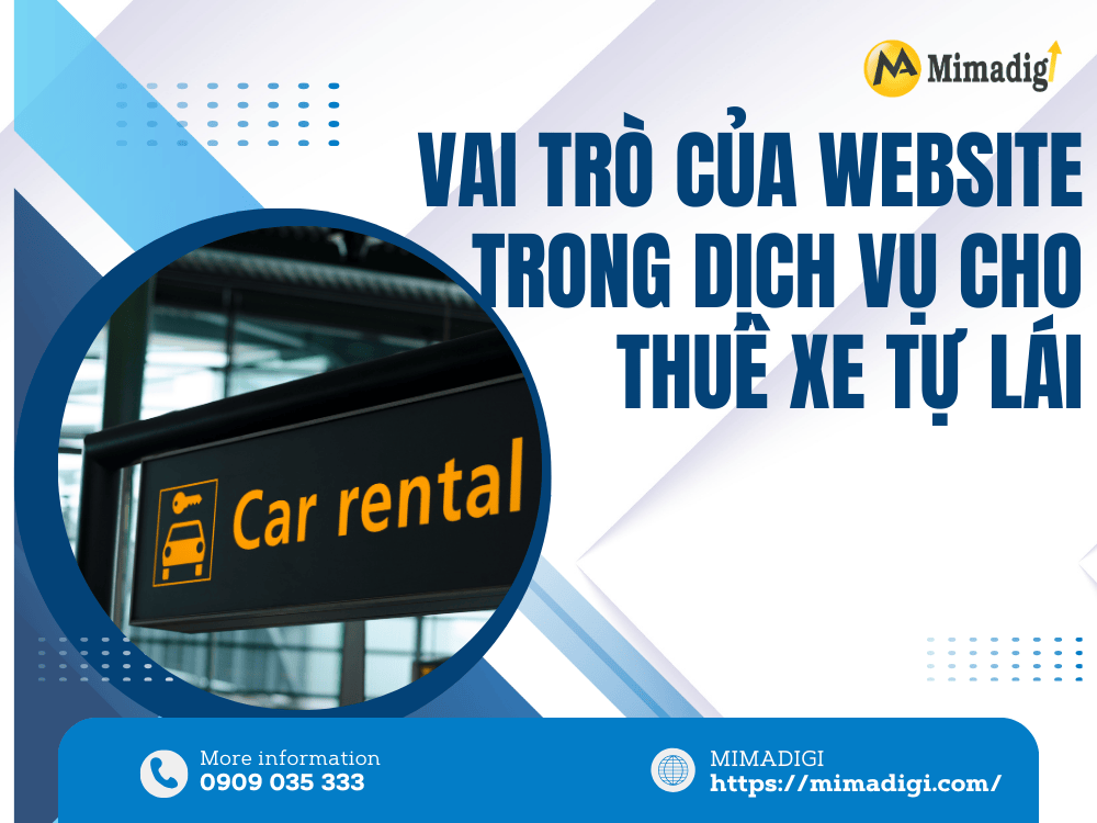 The role of a website in self-drive car rental services at MIMA