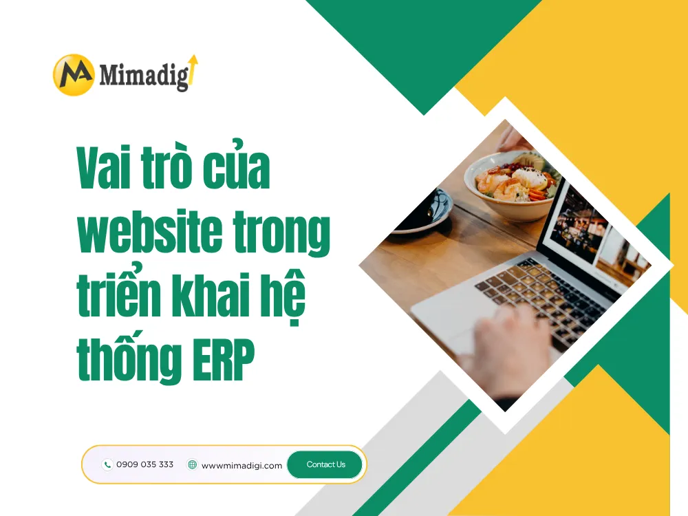 Vai trò của website trong triển khai hệ thống ERP tại mima