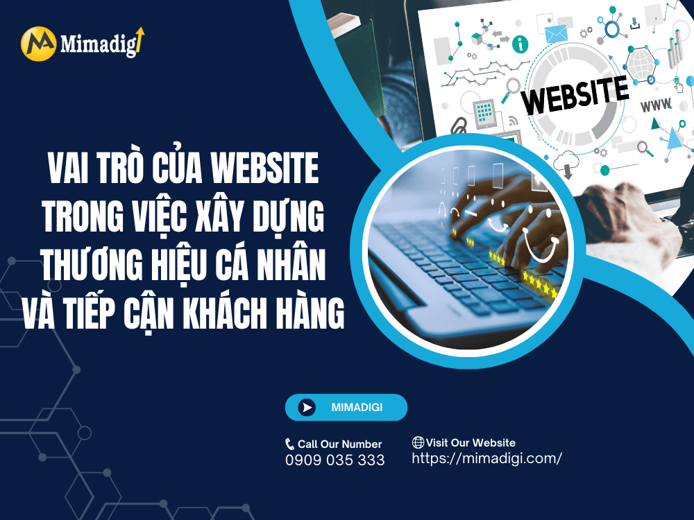 The role of the website in building a personal brand and reaching customers at MIMA