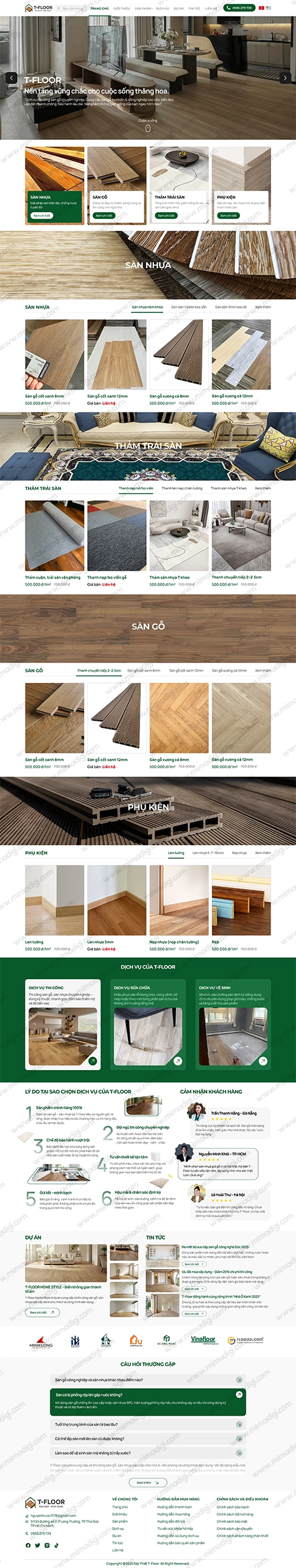 T Floor Vật Liệu Xây Dựng Tinh Tế Cùng MIMADIGI