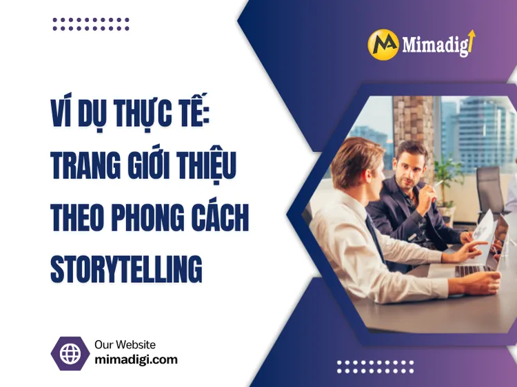 Real Example: About Us Page in Storytelling Style at mima