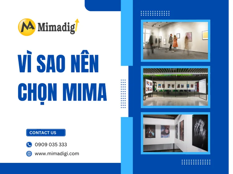 Vì sao nên chọn MIMA để thiết kế website triển lãm nghệ thuật? tại mima