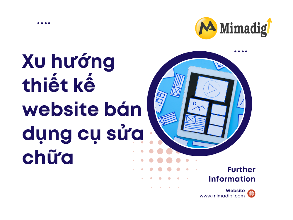 Xu hướng thiết kế website bán dụng cụ sửa chữa tại mima