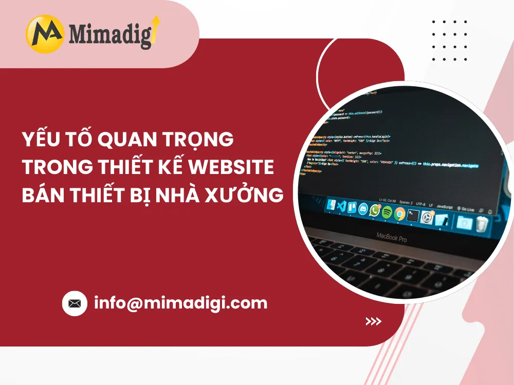Yếu tố quan trọng trong thiết kế website bán thiết bị nhà xưởng