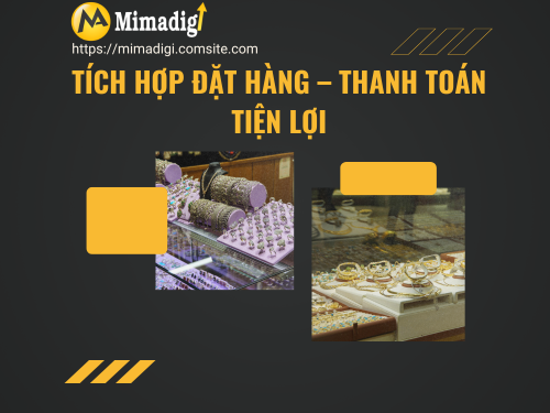 Thiết kế website cửa hàng vàng bạc, trang sức tại mimadigi