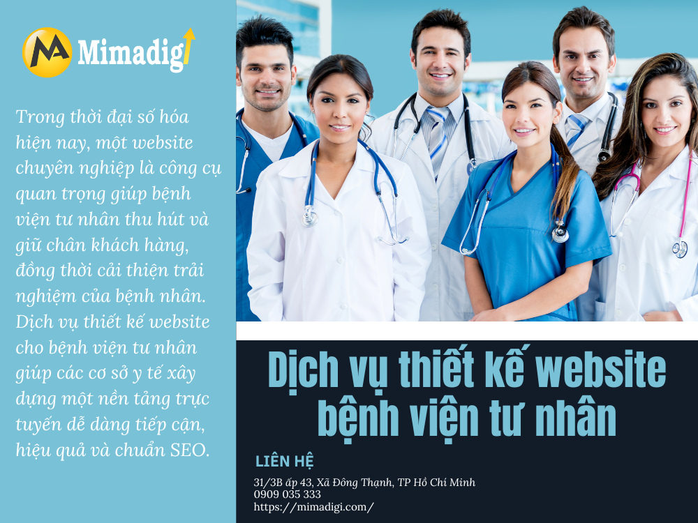 Private Hospital Website Design at mimadigi