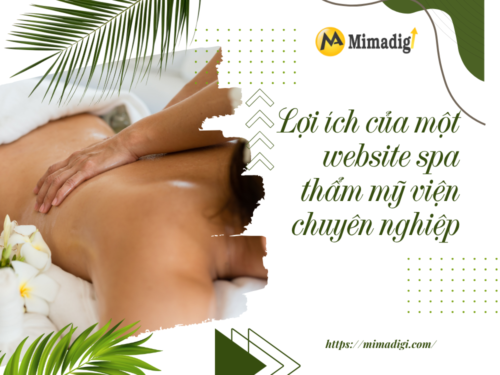 Spa and beauty salon website design at MIMADIGI