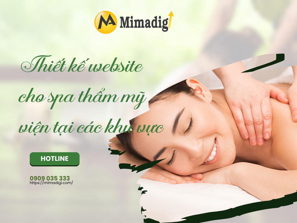 Spa and beauty salon website design at MIMADIGI