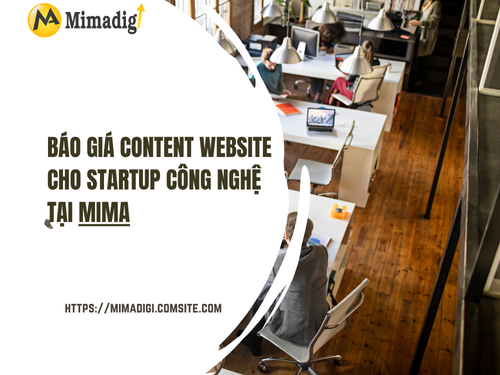 Content website cho startup công nghệ của mimadigi