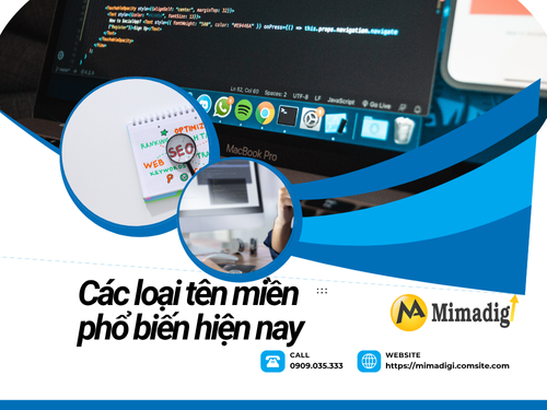 Các tên miền phổ biến: .com, .vn, .net, .org và cách chọn lựa phù hợp của mimadigi